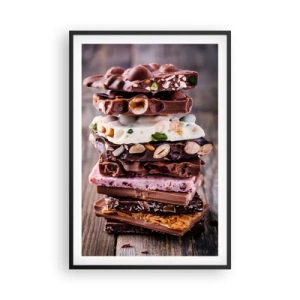 Poster in einem schwarzem Rahmen - Entzückende Aussicht - 61x91 cm