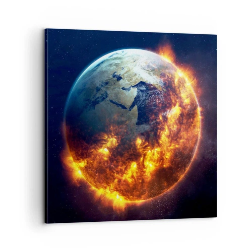 Bild auf Leinwand - Leinwandbild - Die Flamme der Apokalypse - 60x60 cm