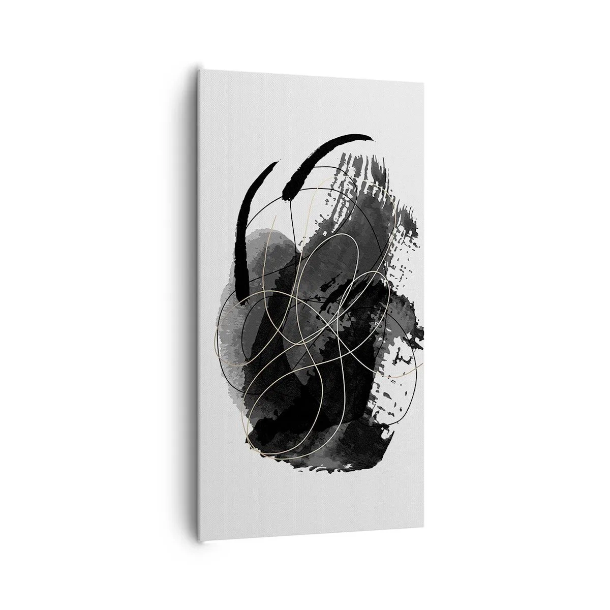 Bild auf Leinwand - Leinwandbild - Aus Schwarz entstanden - 65x120 cm