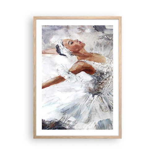 Poster in einem Rahmen aus heller Eiche - Zart und leicht wie Tüll - 50x70 cm