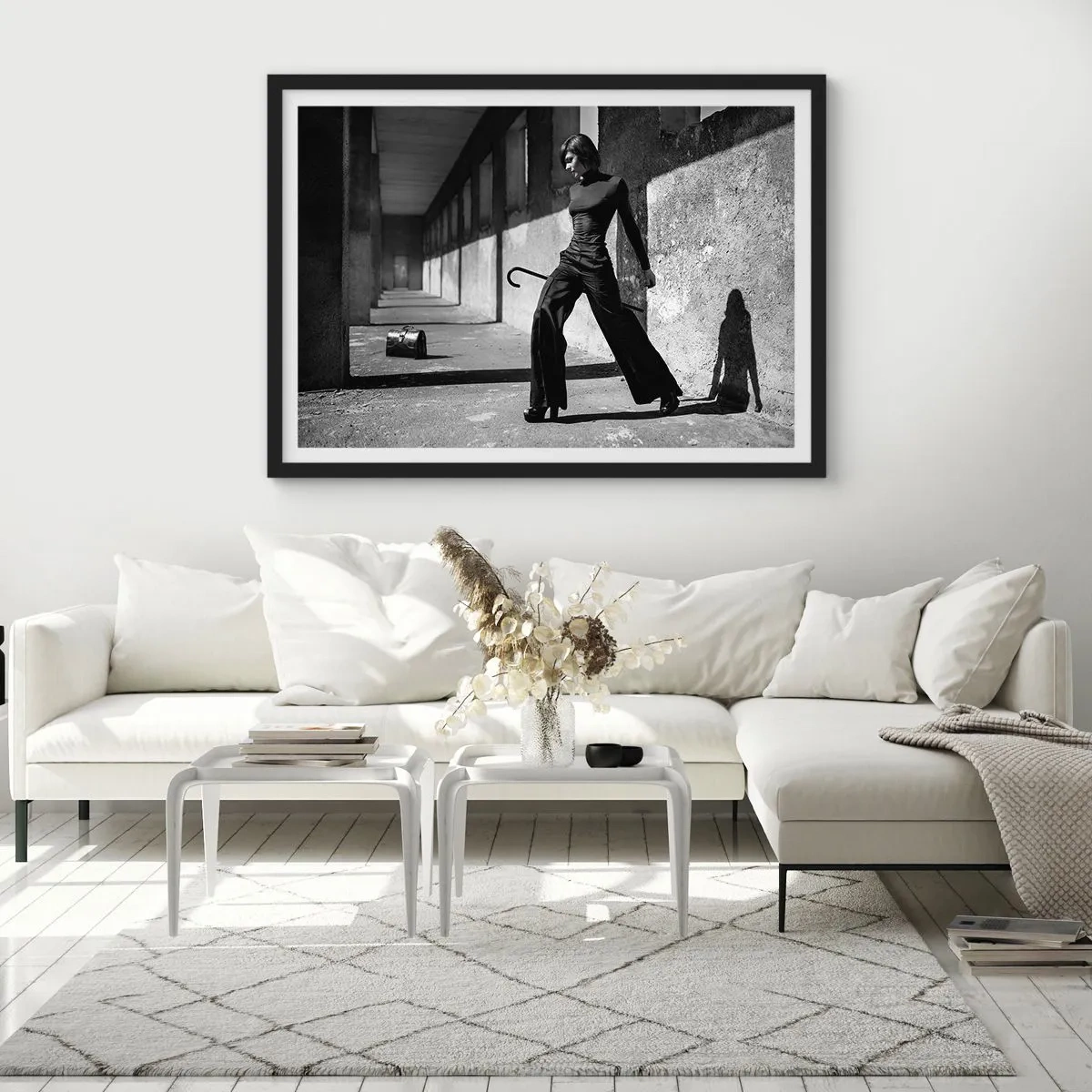 Poster in einem schwarzem Rahmen - Urbane Eleganz - 50x40 cm