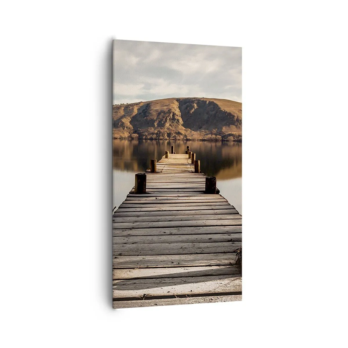 Bild auf Leinwand - Leinwandbild - Landschaft in Stille - 65x120 cm