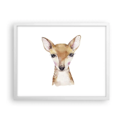 Poster in einem weißen Rahmen - Die Natur der Unschuld - 50x40 cm