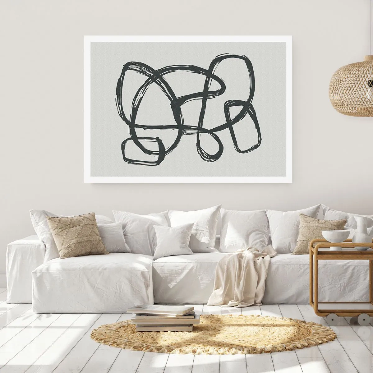 Poster - Schleifenabstraktion - 70x50 cm