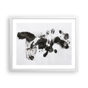 Poster in einem weißen Rahmen - Obwohl das Wahnsinn ist, steckt darin eine Methode? - 50x40 cm