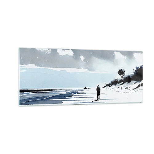 Glasbild - Bild auf glas - Allein sein - 100x40 cm