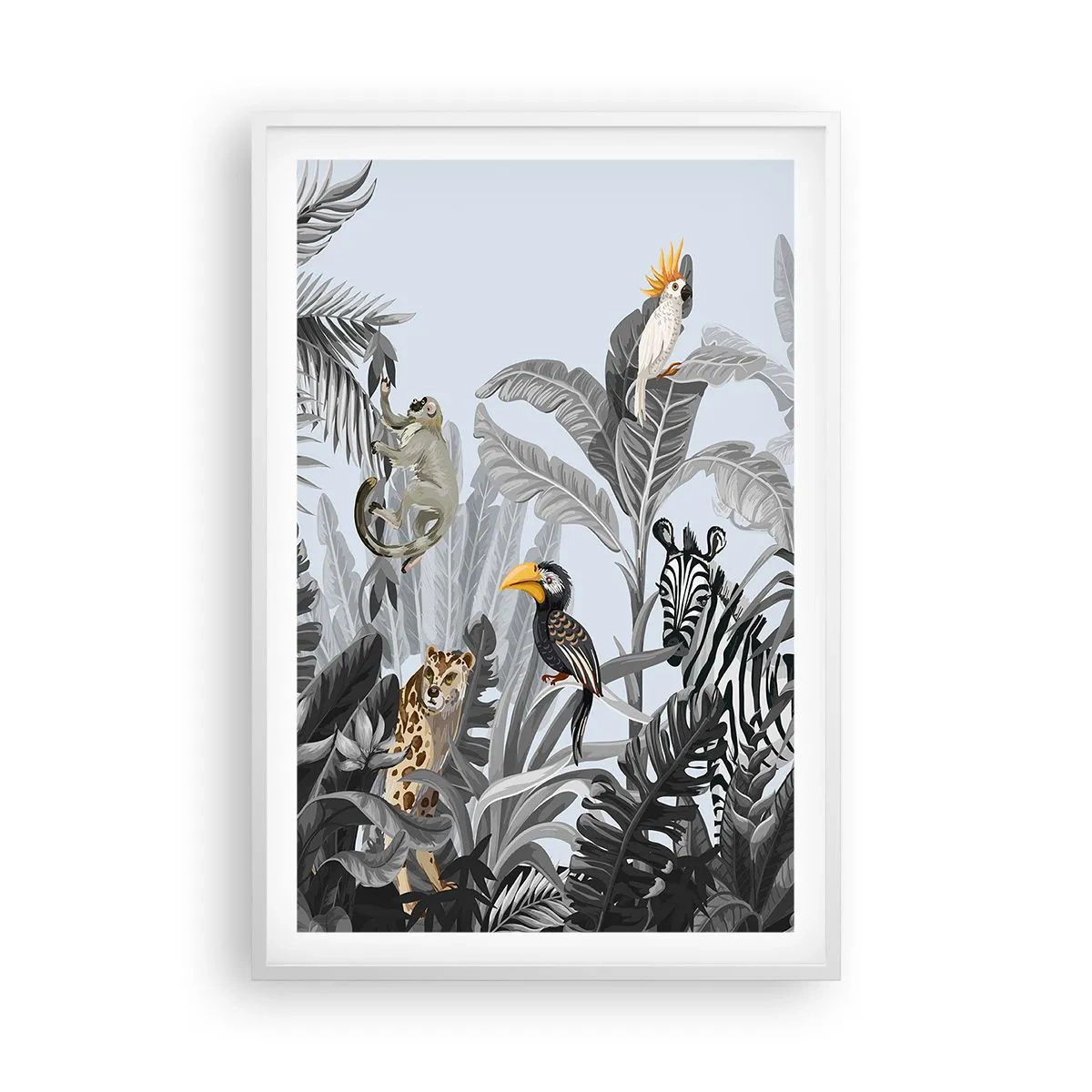 Poster in einem weißen Rahmen - Afrikanisches Märchen - 61x91 cm