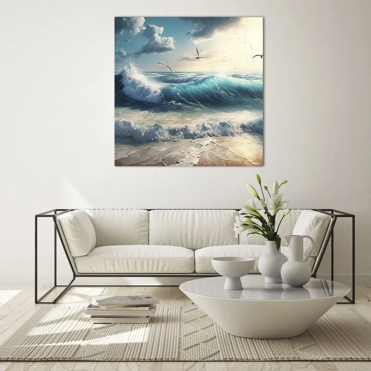 Glasbild - Bild auf glas - Es summt nur für dich - 40x40 cm