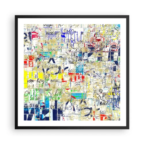 Poster in einem schwarzem Rahmen - Es freut einfach die Augen - 60x60 cm