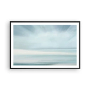 Poster in einem schwarzem Rahmen - Frieden bis zum Horizont - 91x61 cm