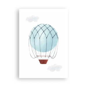 Poster - Ganz in den Wolken - 70x100 cm