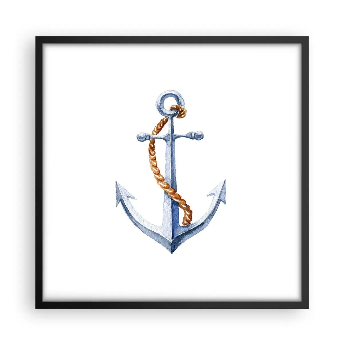 Poster in einem schwarzem Rahmen - Ahoi Abenteuer! - 50x50 cm