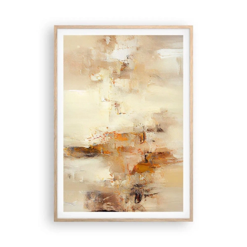 Poster in einem Rahmen aus heller Eiche - Seele aus Bernstein - 70x100 cm