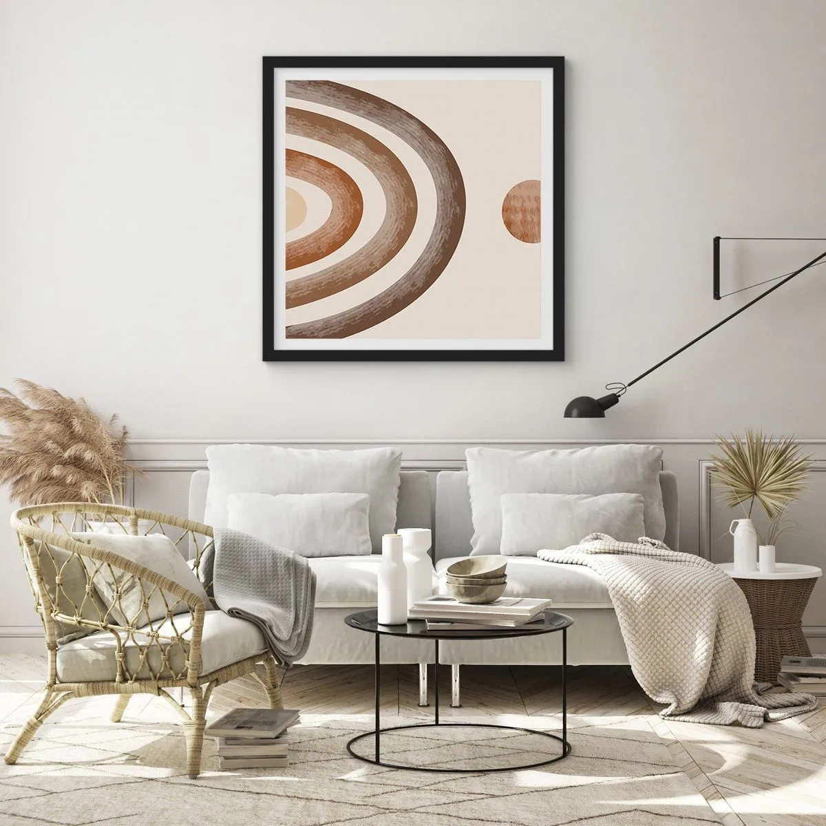 Poster in einem schwarzem Rahmen - In einer weit entfernten Galaxie - 40x40 cm