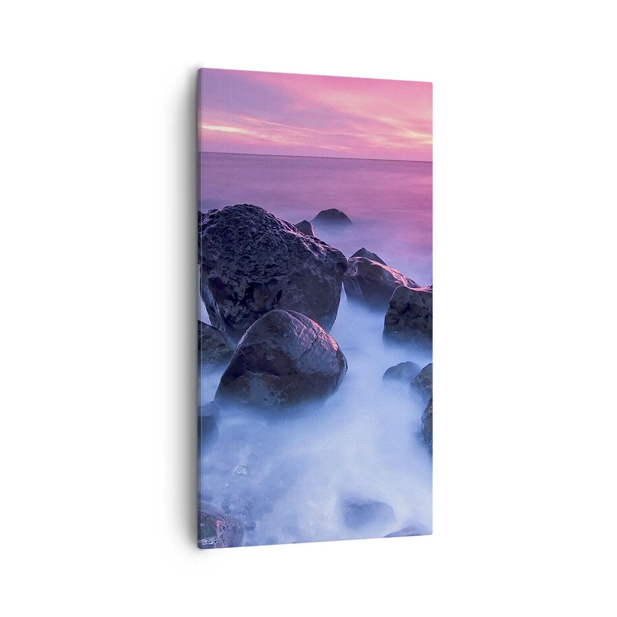 Bild auf Leinwand - Leinwandbild - Geburt bei Licht und Nebel - 55x100 cm