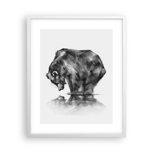 Poster in einem weißen Rahmen - Schön, jemanden in der Nähe zu sehen - 40x50 cm