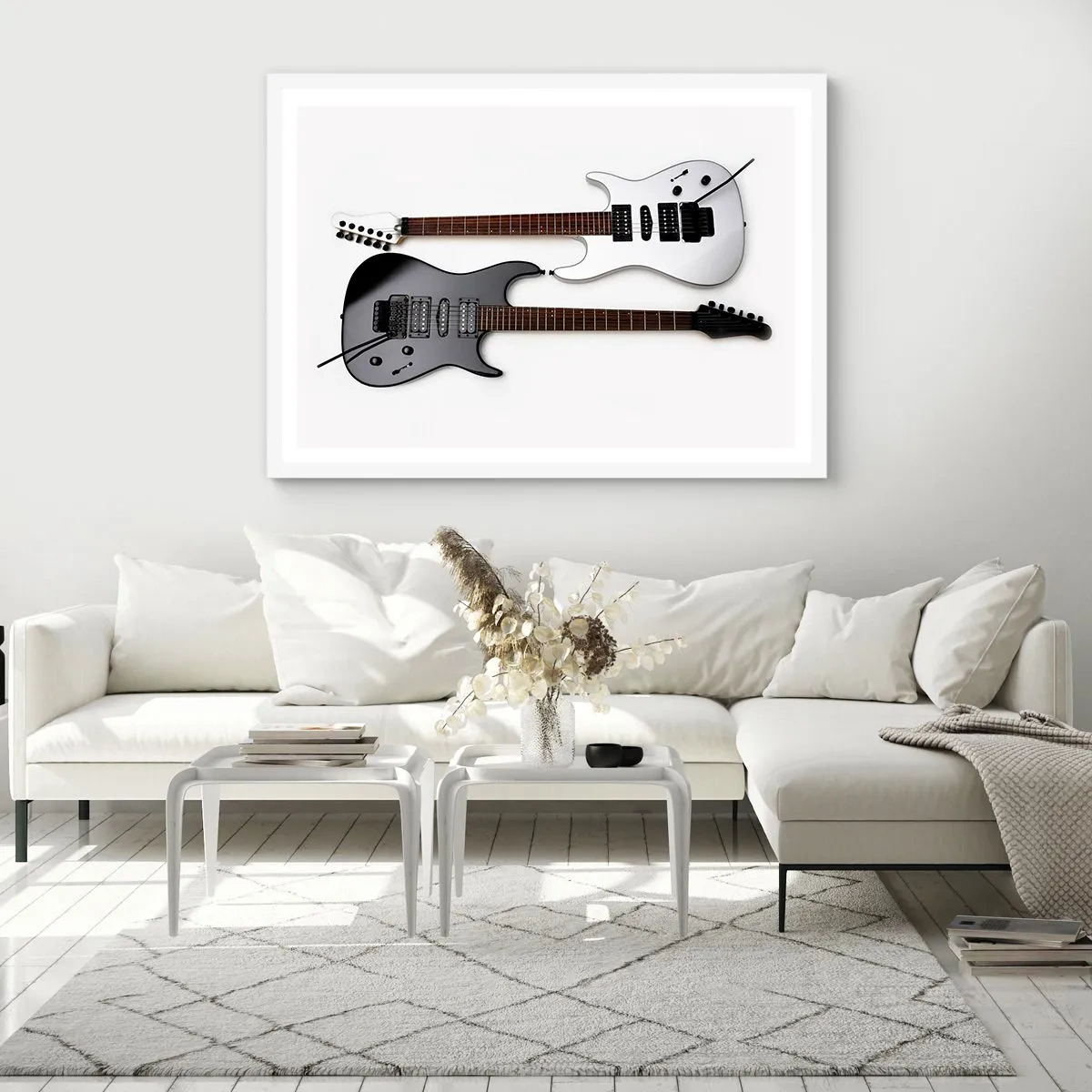 Poster in einem weißen Rahmen - Harmonie der Formen - 50x40 cm