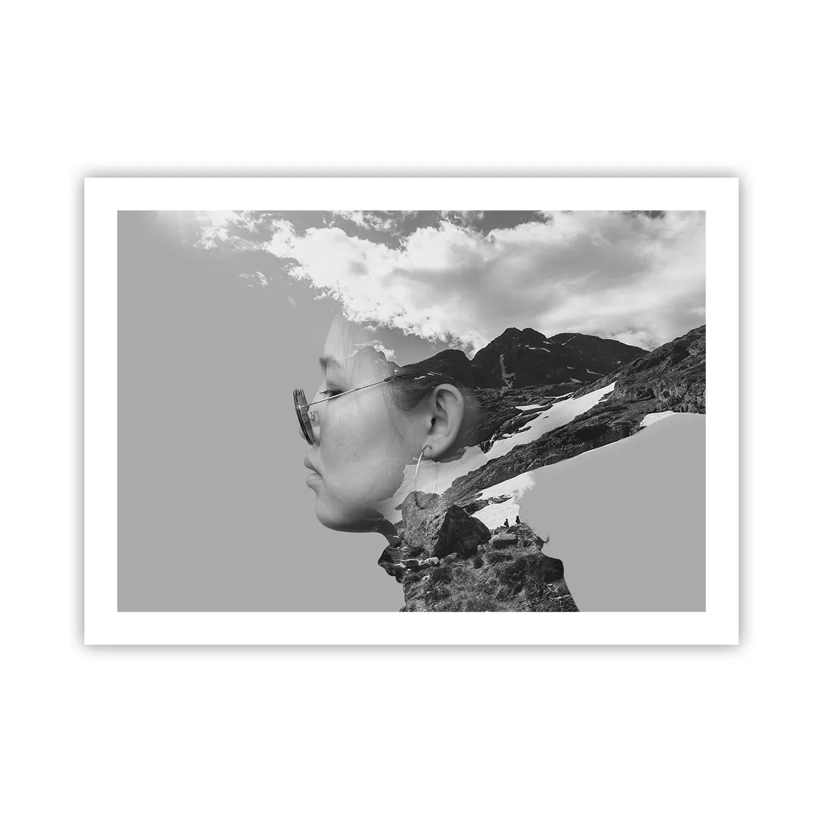 Poster - Top und bewölktes Porträt - 70x50 cm
