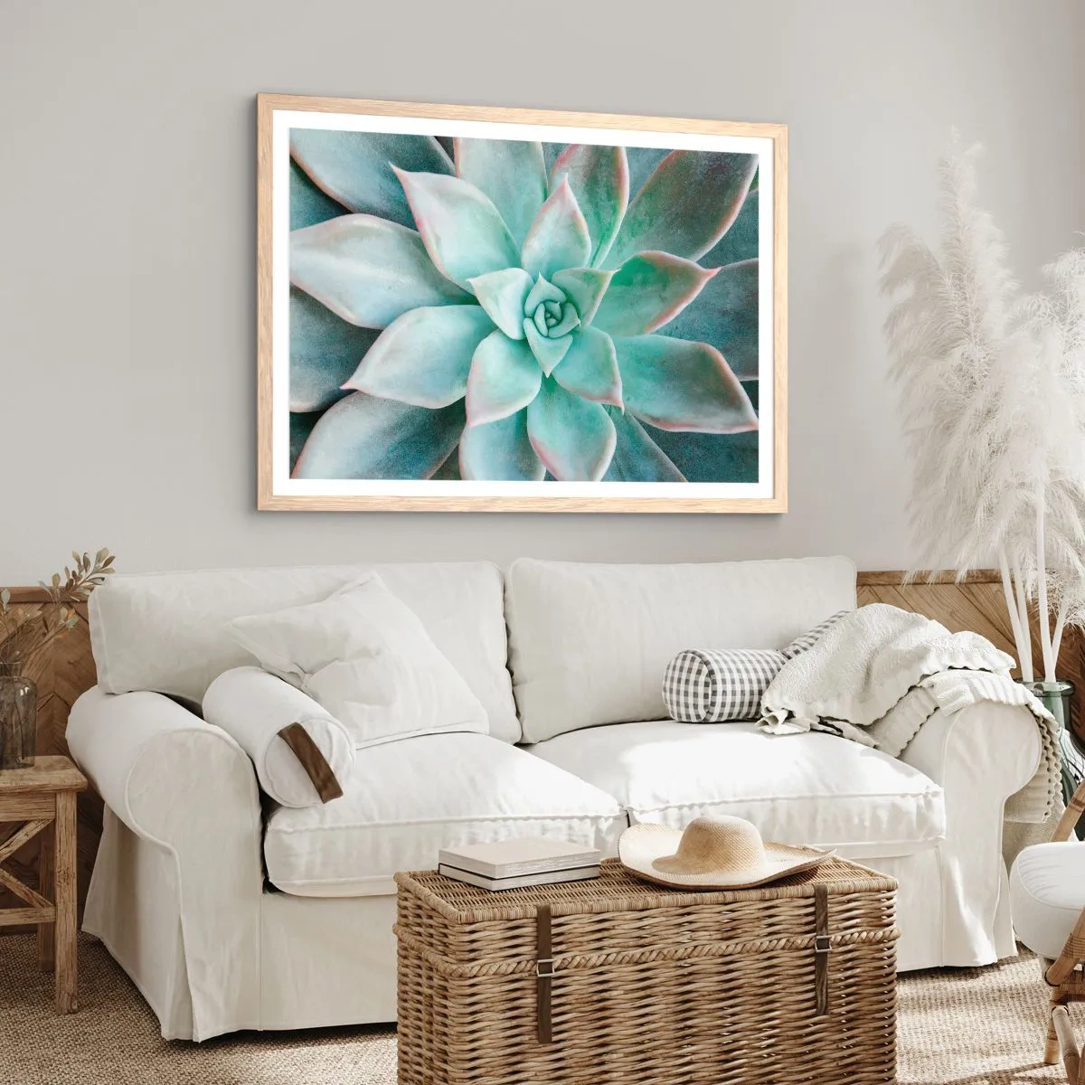 Poster in einem Rahmen aus heller Eiche - Das Herz der Wüste - 40x30 cm