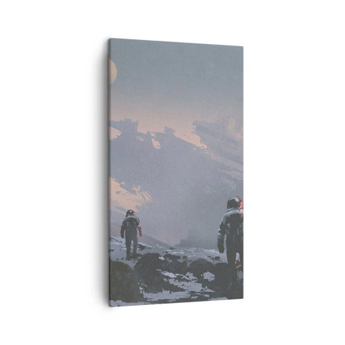 Bild auf Leinwand - Leinwandbild - Unter einem unbekannten Stern - 45x80 cm