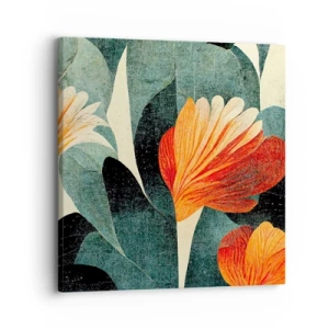 Bild auf Leinwand - Leinwandbild - Hitze der Tropen und Kühle des Grüns - 30x30 cm