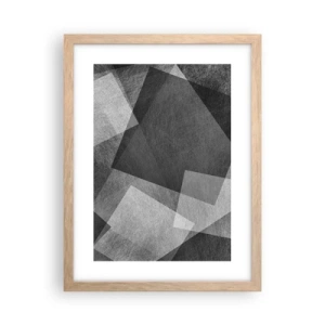 Poster in einem Rahmen aus heller Eiche - Das ewige Symbol für Beständigkeit und Ordnung - 30x40 cm