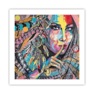 Poster - Sei still, bis du verstehst - 50x50 cm