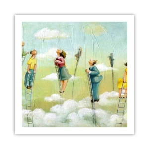 Poster - Hinter deinem Traum - 60x60 cm