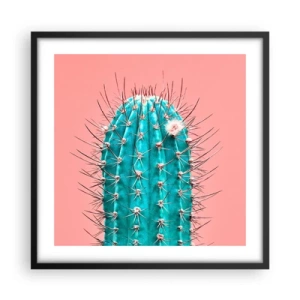 Poster in einem schwarzem Rahmen - Schau einfach hin - 50x50 cm