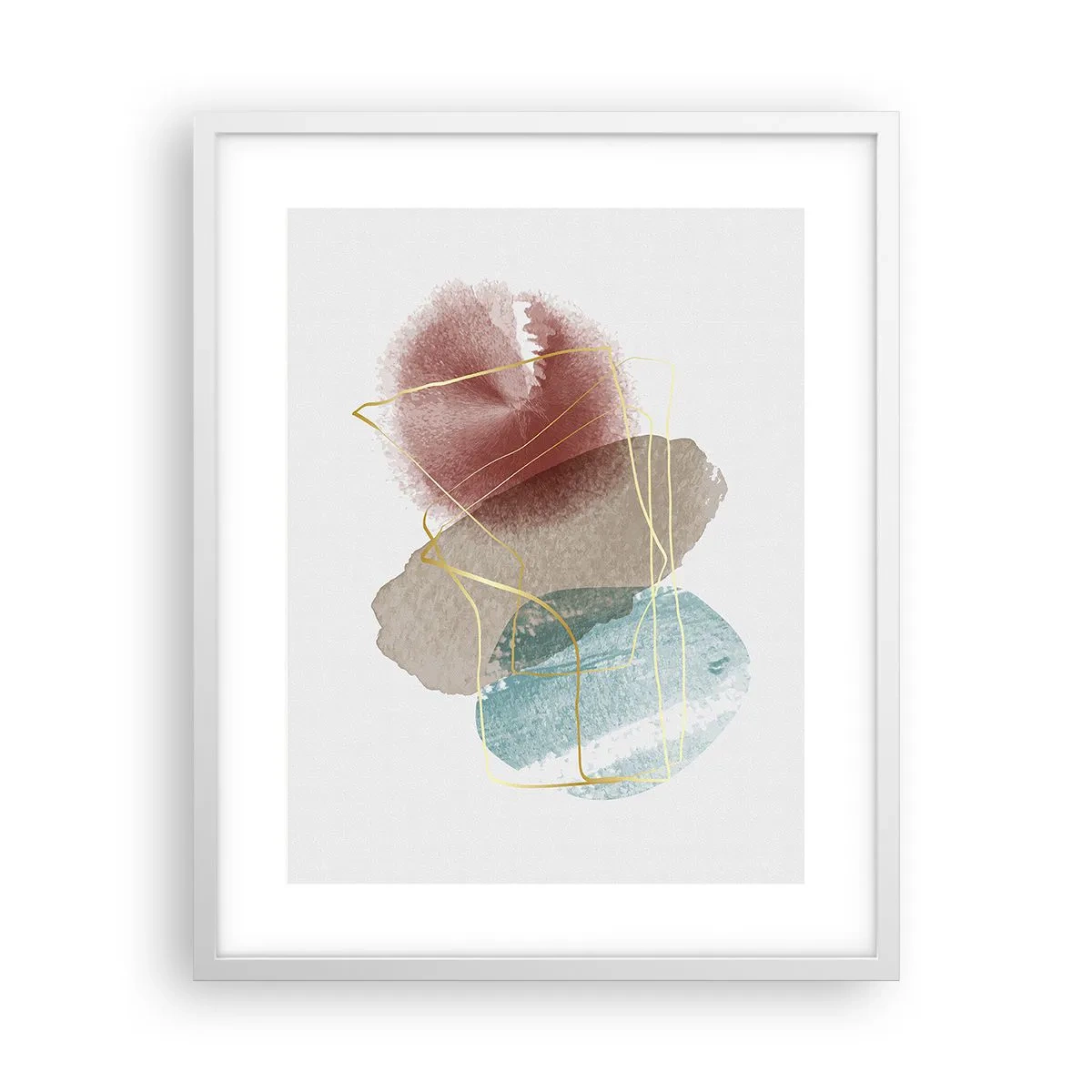 Poster in einem weißen Rahmen - Korallen des Weltraums - 40x50 cm