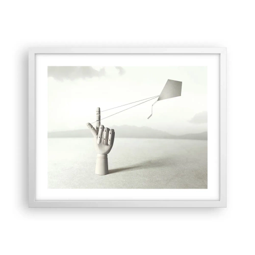 Poster in einem weißen Rahmen - Kraftprobe - 50x40 cm