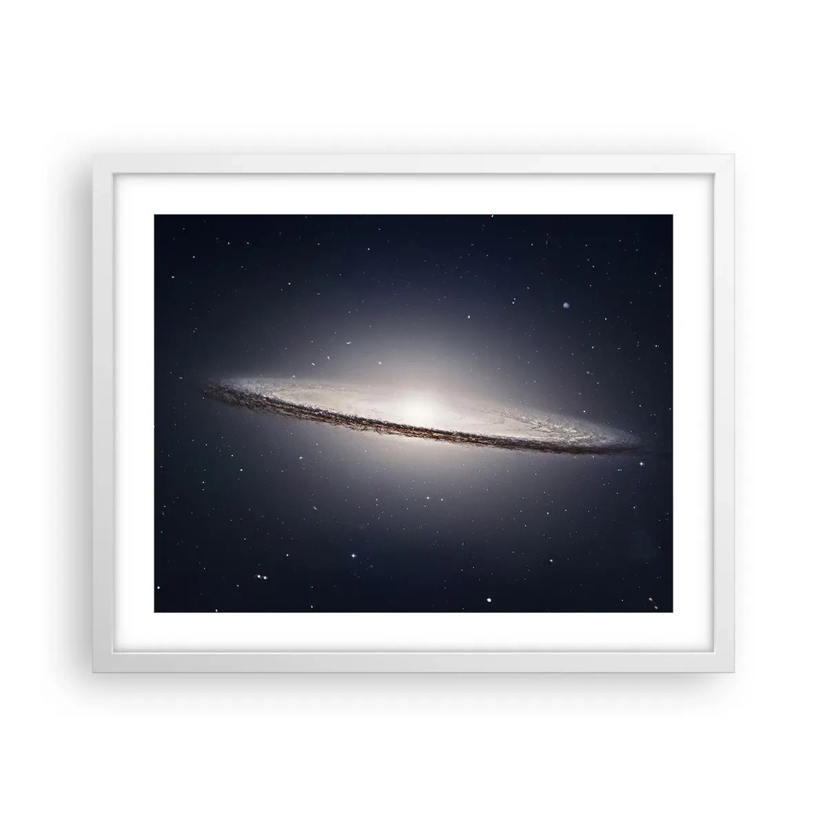Poster in einem weißen Rahmen - Vor langer Zeit in einer weit entfernten Galaxie ... - 50x40 cm