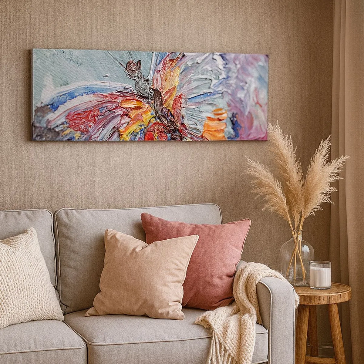 Bild auf Leinwand - Leinwandbild - Von der Natur gemalt - 100x40 cm