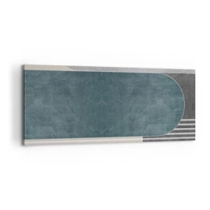 Bild auf Leinwand - Leinwandbild - Komposition auf der Ebene - 100x40 cm