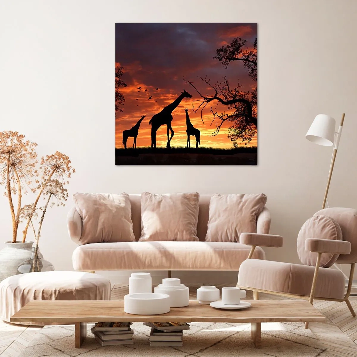 Bild auf Leinwand - Leinwandbild - Ein kleines Abendessen mit deinen Liebsten - 50x50 cm