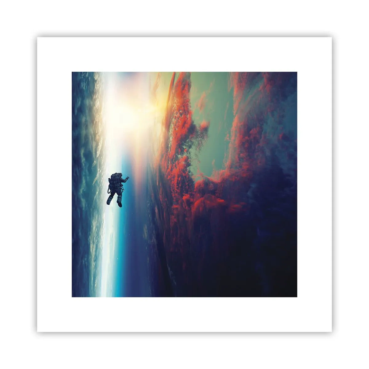 Poster - Sich dem Universum stellen - 30x30 cm