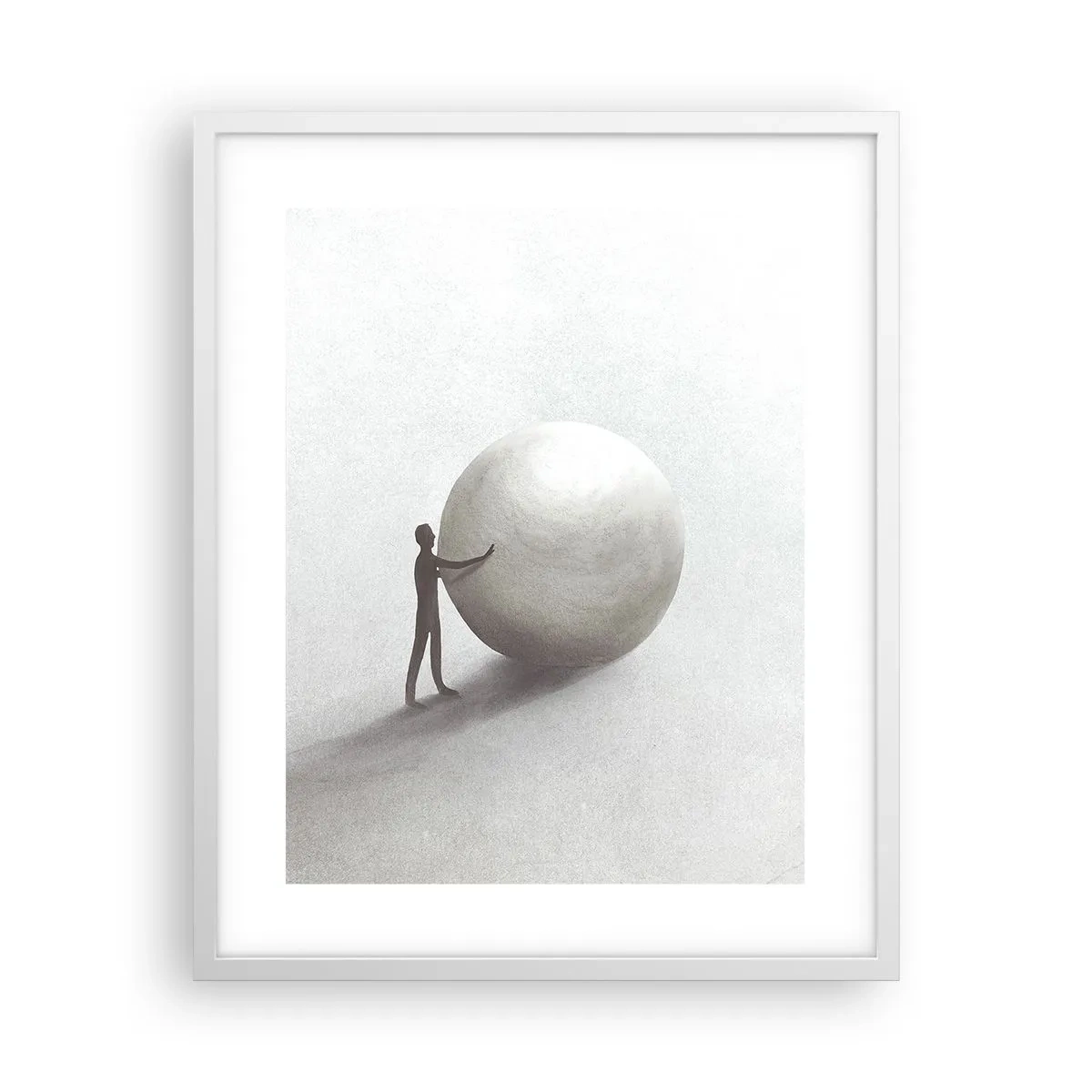 Poster in einem weißen Rahmen - Das Spiel des Lebens - 40x50 cm