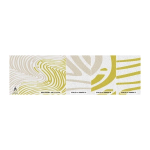 Fototapeten Muster Selbstklebend Deluxe Sticker - Komposition mit sanfter Biegung - Minimalismus, Stück, Hell - 100x30 cm