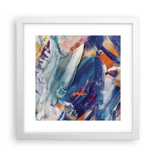 Poster in einem weißen Rahmen - Farbverwirrung - 30x30 cm