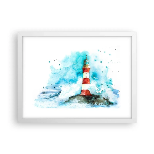 Poster in einem weißen Rahmen - Einheit der Elemente - 40x30 cm