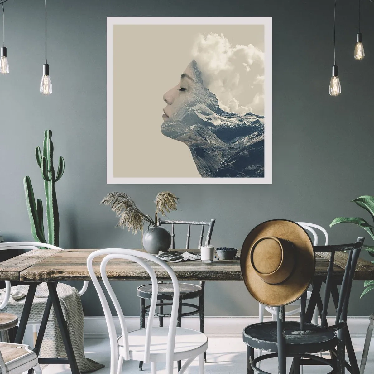 Poster - Die Schönheit der Elemente der Natur - 50x50 cm