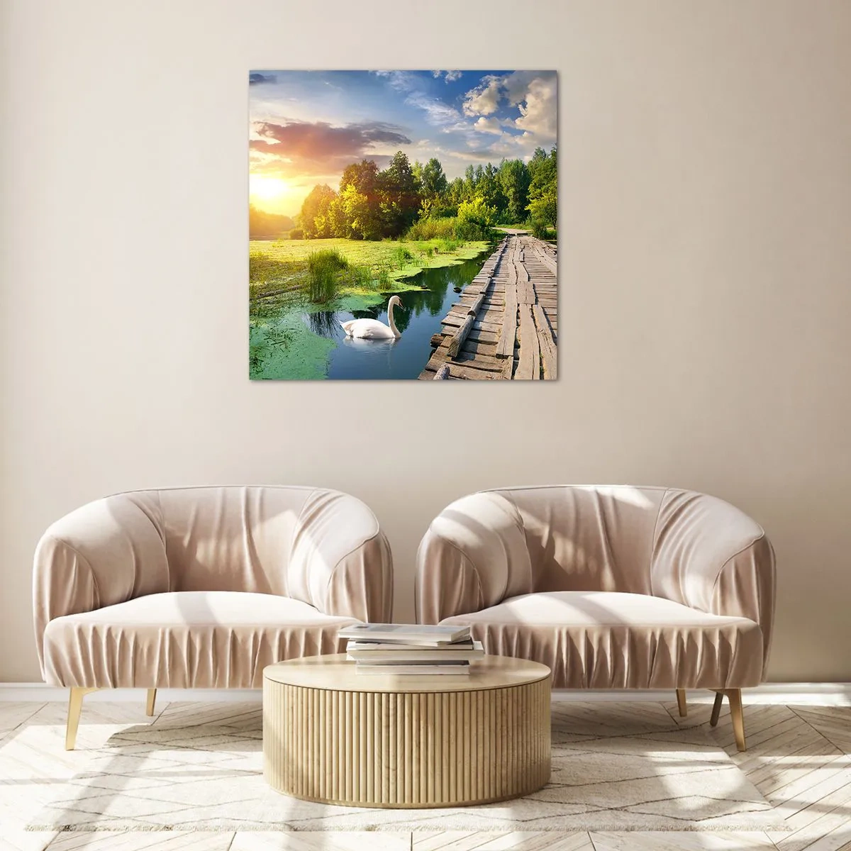 Glasbild - Bild auf glas - Sommer, Sommer überall - 70x70 cm