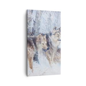 Bild auf Leinwand - Leinwandbild - Beachtung! Hier kommt ... - 45x80 cm