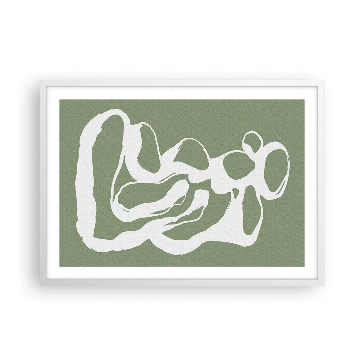 Poster in einem weißen Rahmen - Ruf des Weltraums - 70x50 cm