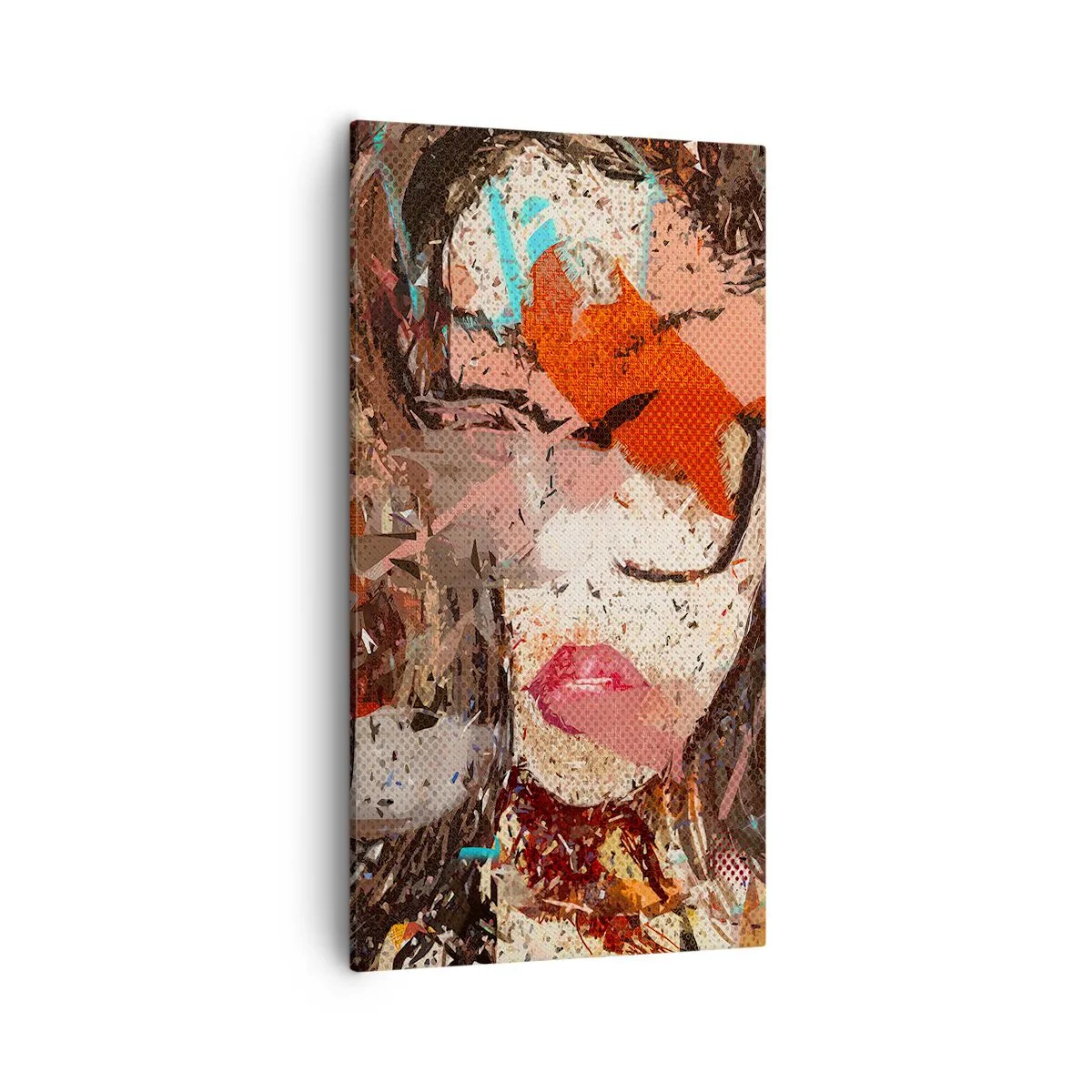 Bild auf Leinwand - Leinwandbild - Niemand weiß, was du wirklich bist - 55x100 cm