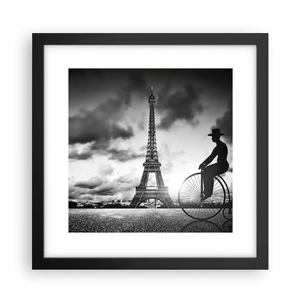 Poster in einem schwarzem Rahmen - Sehnsucht nach Belle Epoque - 30x30 cm
