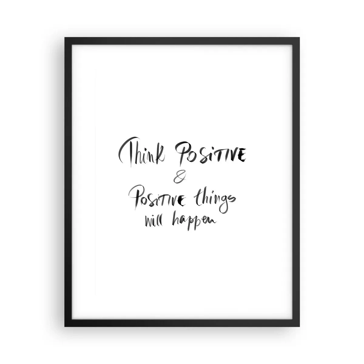 Poster in einem schwarzem Rahmen - Wie soll man leben? - 40x50 cm