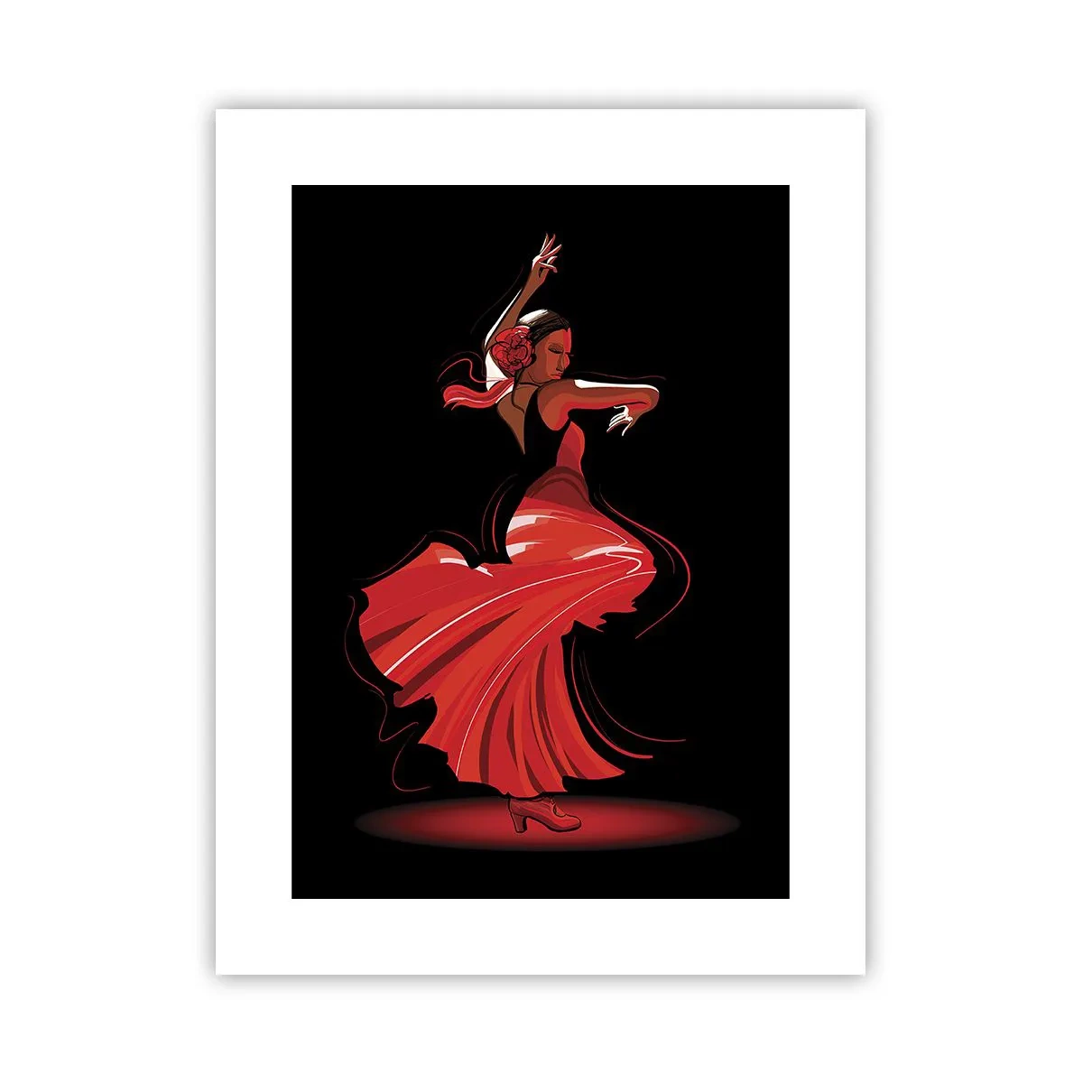 Poster - Der feurige Geist des Flamenco - 30x40 cm
