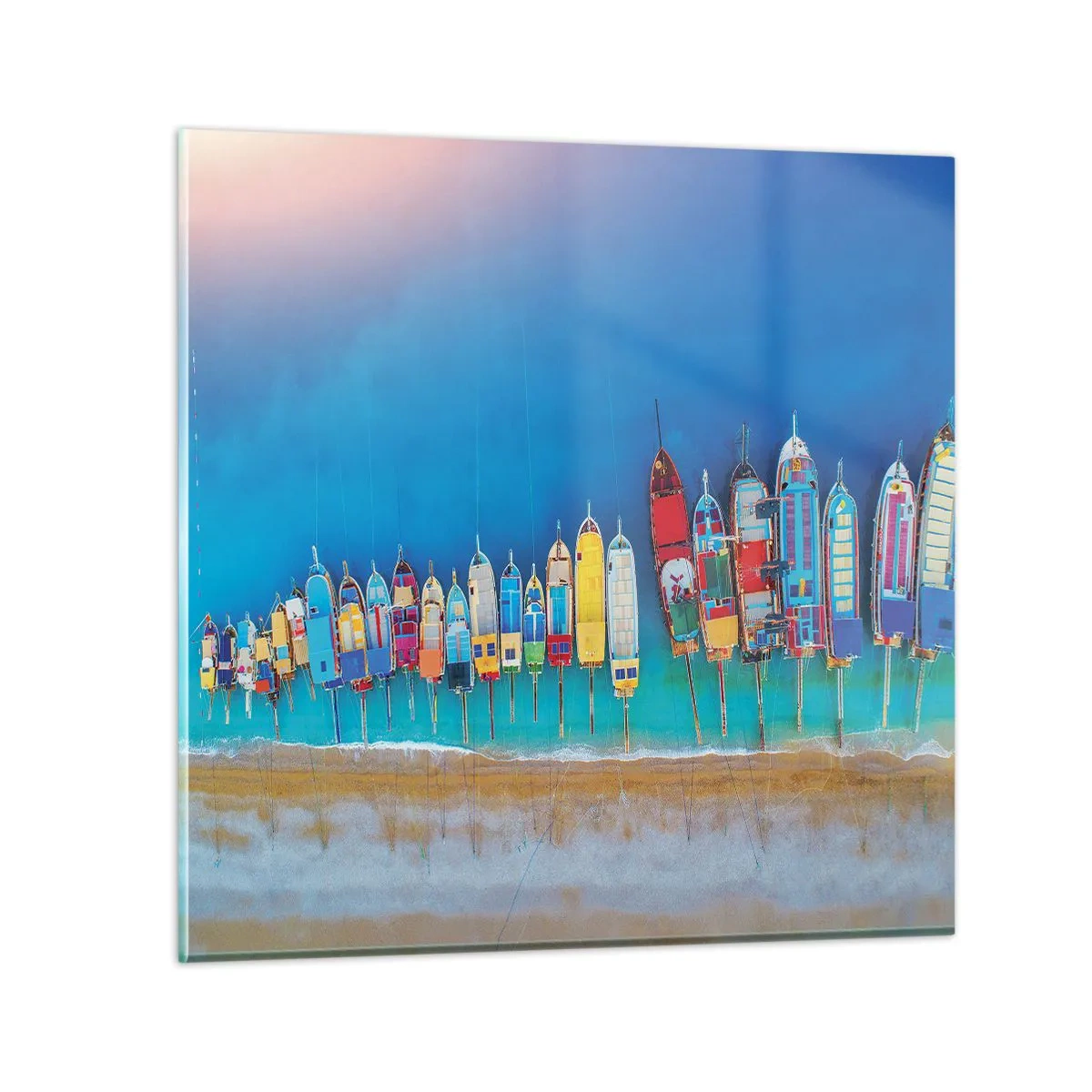 Glasbild - Bild auf glas - Aus der Vogelperspektive - 50x50 cm