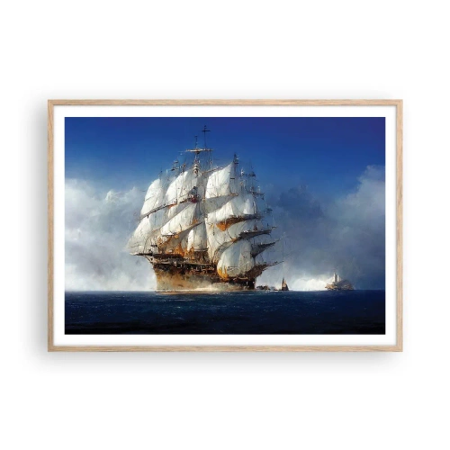 Poster in einem Rahmen aus heller Eiche - Der große Ruhm! - 100x70 cm